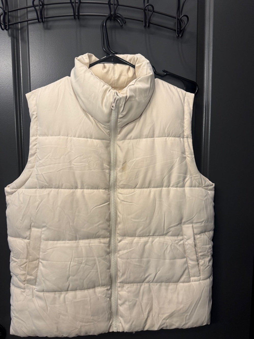 Amazon Cream Quilted Puffer Vest